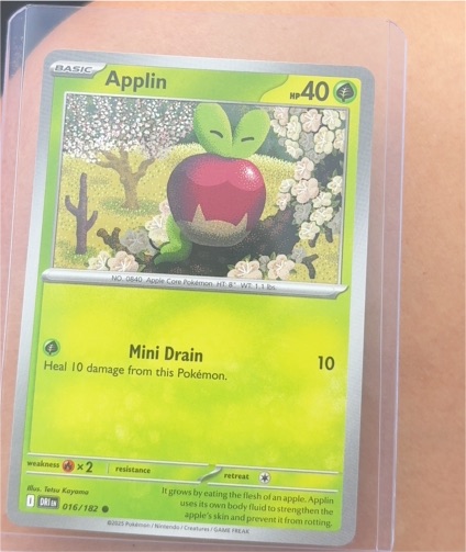 2025 Pokémon Destined Rivals #016 Applin — front