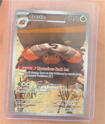 2025 Pokémon TCG Scarlet & Violet Sv10: Destined Rivals #186/182 Crustle Illustration Rare — front