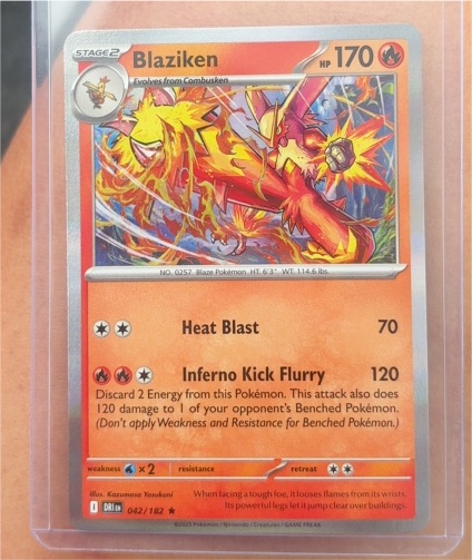 2025 Pokémon TCG Destined Rivals #042 Blaziken — front