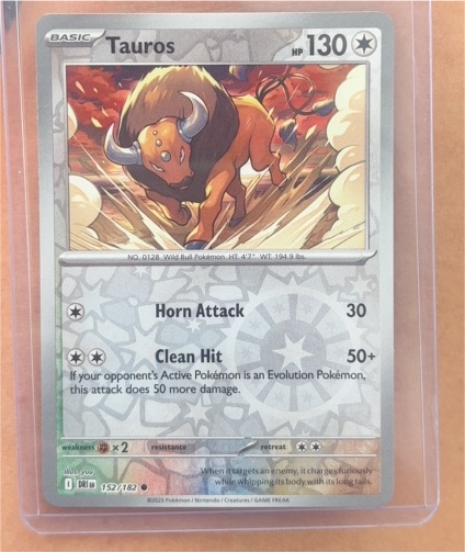 2025 Pokémon SV10 Destined Rivals #152 Tauros — front