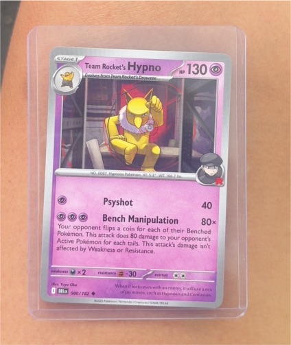 2025 Pokémon SV10: Destined Rivals #080 Team Rocket's Hypno — front