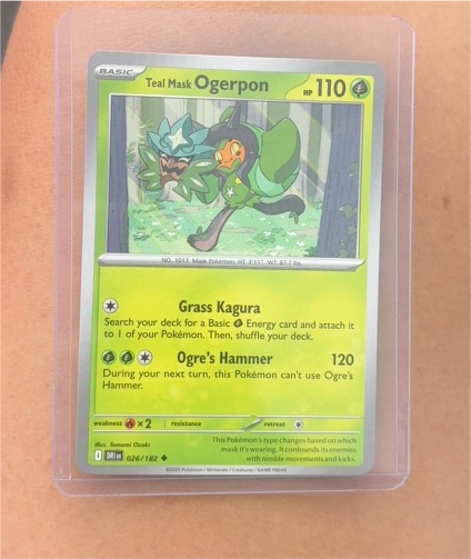 2025 Pokémon SV10 Destined Rivals #026 Teal Mask Ogerpon — front