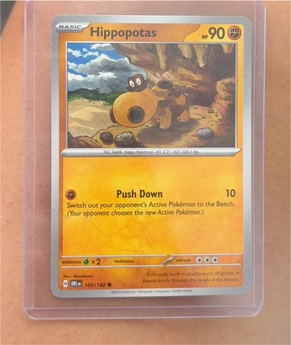 2025 Pokémon SV10: Destined Rivals #105 Hippopotas — front