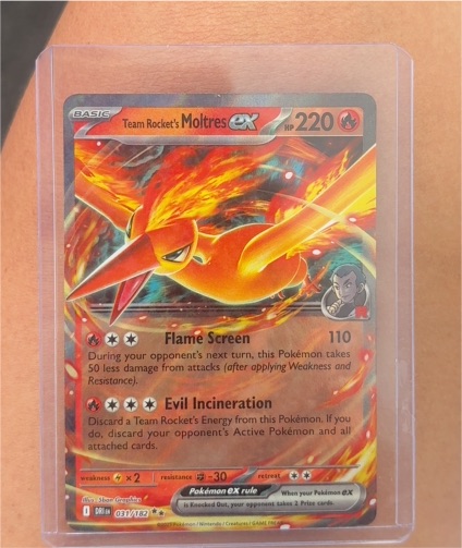 2023 Pokémon TCG Team Rocket's Moltres ex #031/182 Destined Rivals — front