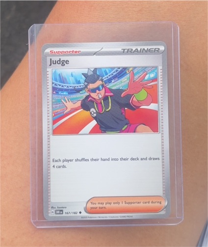 2023 Pokémon Scarlet & Violet Sv10: Destined Rivals #167 Judge — front
