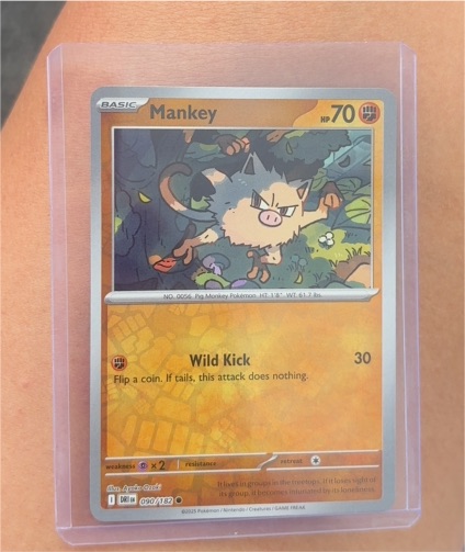 2023 Pokémon TCG Destined Rivals #090 Mankey — front