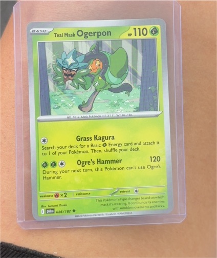 2025 Pokémon SV: Destined Rivals #26 Teal Mask Ogerpon — front