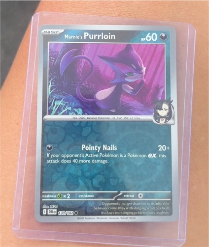 2025 Pokémon TCG Destined Rivals #130 Marnie's Purrloin — front