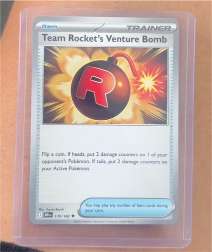 2025 Pokémon SV10: Destined Rivals #179 Team Rocket's Venture Bomb — front