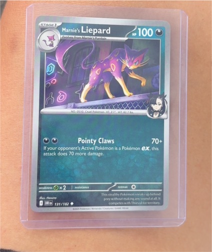2025 Pokémon Destined Rivals #131 Marnie's Liepard — front