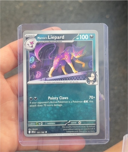 2023 Pokémon SV10: Destined Rivals #131 Marnie's Liepard — front