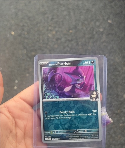 2023 Pokémon Destined Rivals #130 Marnie's Purrloin — front