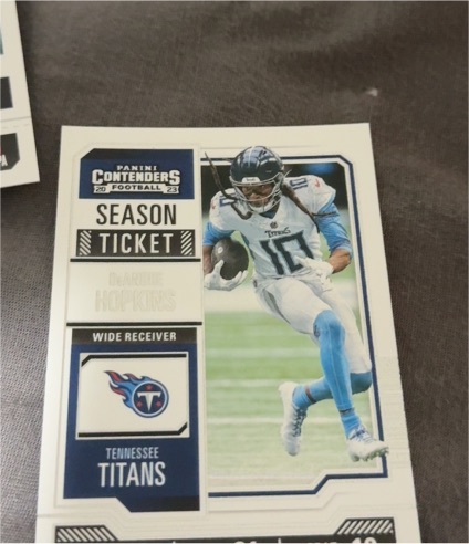 2023 Panini Contenders Season Ticket #95 DeAndre Hopkins — front
