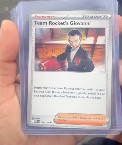 2025 Pokémon SV10 #174 Team Rocket's Giovanni — front