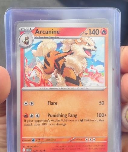 2023 Pokémon Scarlet & Violet Destined Rivals #028 Arcanine — front