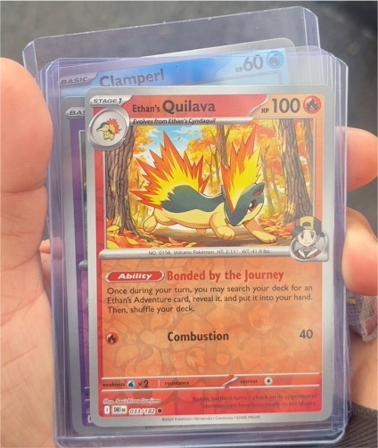 2025 Pokémon TCG Destined Rivals #033 Ethan's Quilava — front