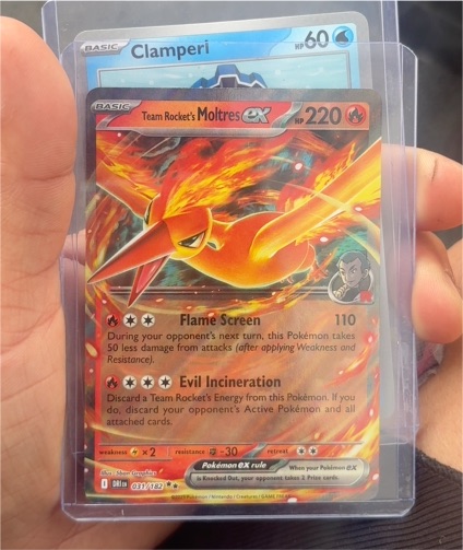 2022 Pokémon TCG Team Rocket's Moltres ex #031/182 — front