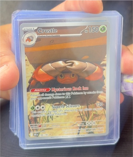 2023 Pokémon TCG Scarlet & Violet Destined Rivals #186/182 Crustle Illustration Rare — front