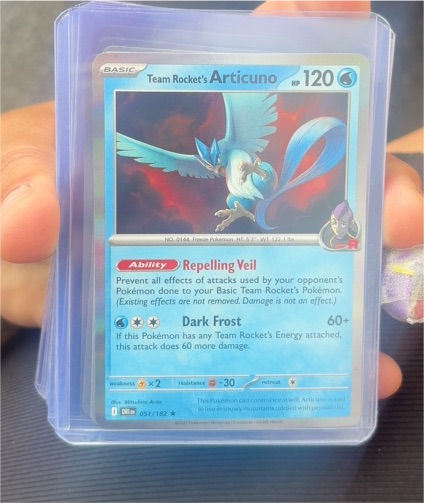 2025 Pokémon SV10: Destined Rivals #051 Team Rocket's Articuno — front