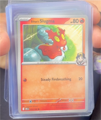 2025 Pokémon SV10 Destined Rivals #035 Ethan's Slugma — front