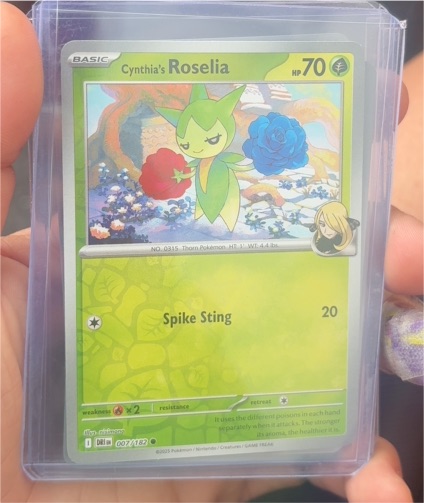 2023 Pokémon Destined Rivals #007 Cynthia's Roselia — front