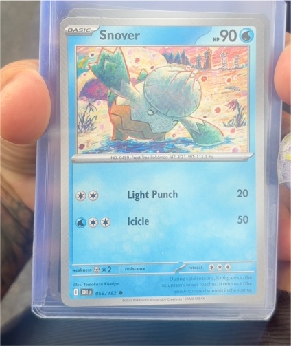 2025 Pokémon TCG SV10: Destined Rivals #059 Snover — front