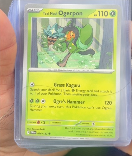 2025 Pokémon TCG #026 Teal Mask Ogerpon — front