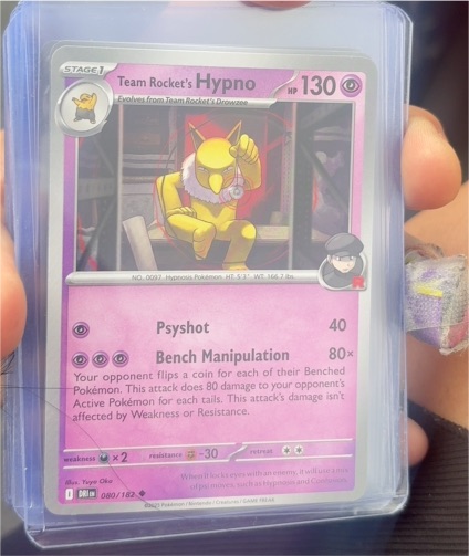 2023 Pokémon Destined Rivals #080 Team Rocket's Hypno — front