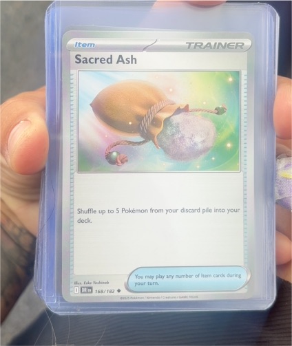 2023 Pokémon Scarlet & Violet Destined Rivals #168 Sacred Ash — front