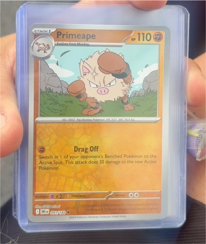 2025 Pokémon Scarlet & Violet Destined Rivals #091 Primeape — front