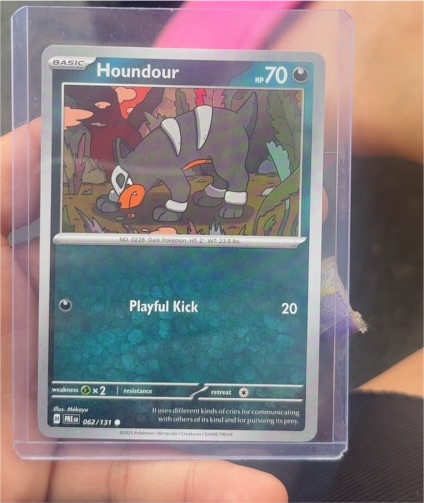 2025 Pokémon Scarlet & Violet Prismatic Evolutions #62 Houndour — front
