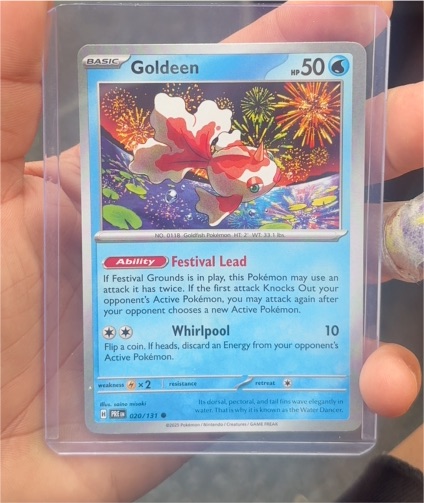 2025 Pokémon TCG Prismatic Evolutions #020 Goldeen — front