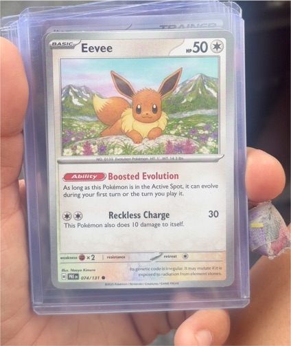 2025 Pokémon Prismatic Evolutions #074 Eevee — front