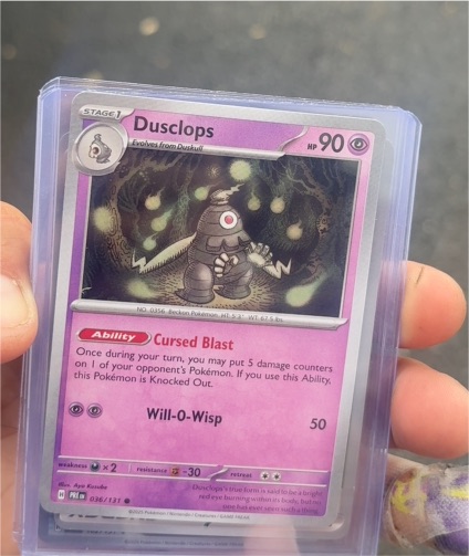 2025 Pokémon Scarlet & Violet Prismatic Evolutions #036 Dusclops — front