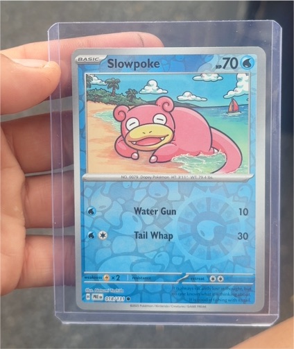 2025 Pokémon Prismatic Evolutions #018 Slowpoke — front
