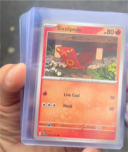 2024 Pokémon Surging Sparks #27 Sizzlipede — front
