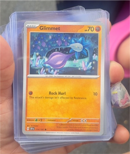2024 Pokémon Surging Sparks #114 Glimmet — front