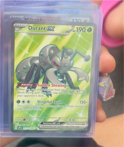 2022 Pokémon SV08 Surging Sparks #215 Durant ex — front
