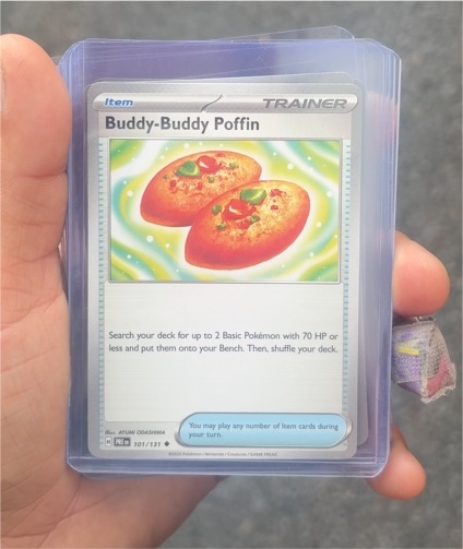2022 Pokémon Scarlet & Violet Prismatic Evolutions #101 Buddy-Buddy Poffin — front