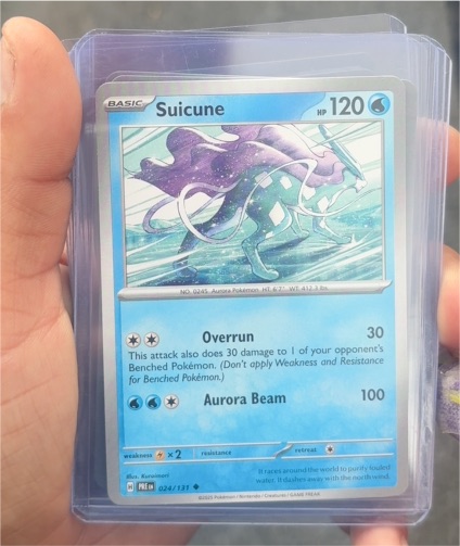 2025 Pokémon TCG Prismatic Evolutions #024 Suicune Master Ball Reverse Holo — front
