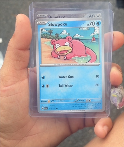 2020 Pokémon SV Prismatic Evolutions #018 Slowpoke — front
