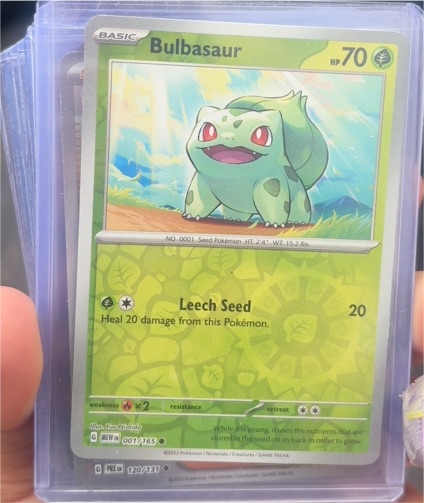 2023 Pokémon Scarlet & Violet 151 #001 Bulbasaur Reverse Holo — front