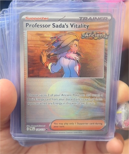 2025 Pokémon Prismatic Evolutions #120 Professor Sada's Vitality — front