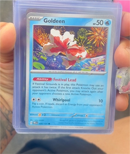 2022 Pokémon Scarlet & Violet Prismatic Evolutions #020 Goldeen — front