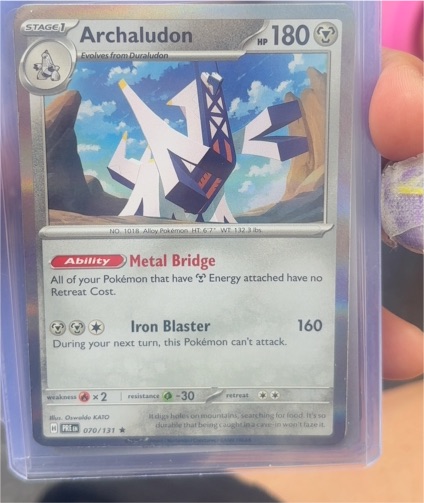 2024 Pokémon TCG Prismatic Evolutions #070 Archaludon — front