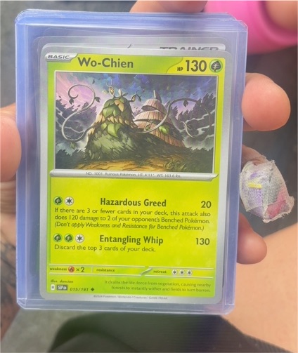 2024 Pokémon SV08 Surging Sparks #015 Wo-Chien — front
