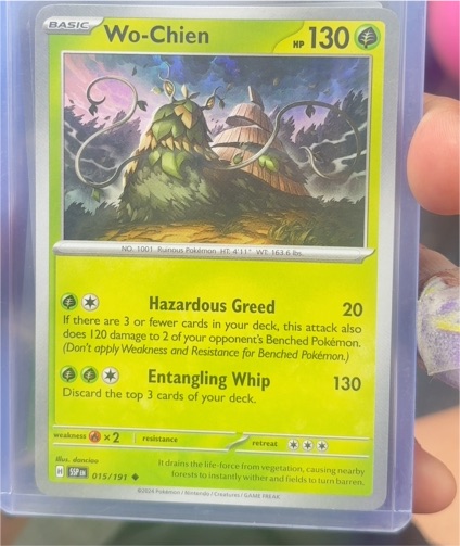 2024 Pokémon Scarlet & Violet Surging Sparks #015 Wo-Chien — front