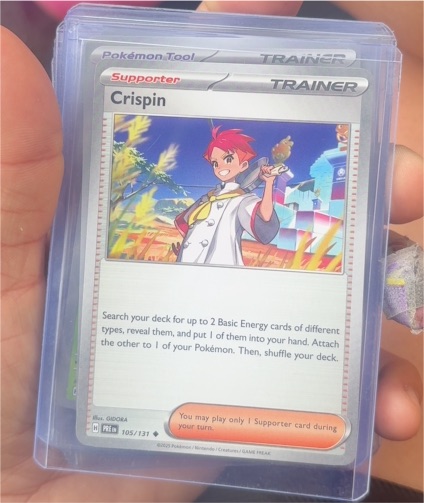 2025 Pokémon Scarlet & Violet Prismatic Evolutions #105 Crispin — front