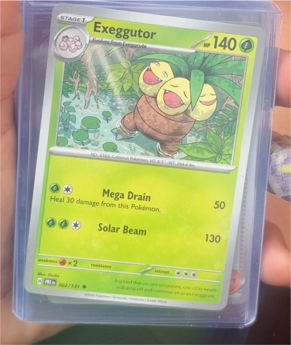 2025 Pokémon Prismatic Evolutions #002 Exeggutor — front