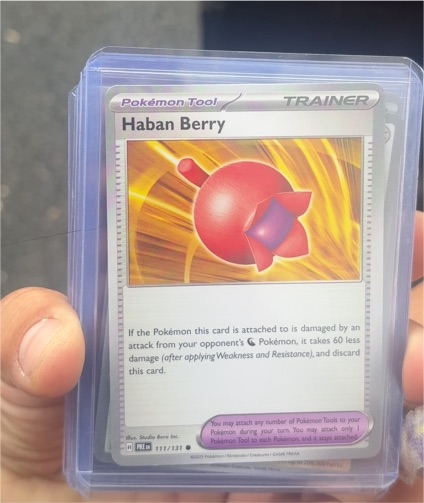 2022 Pokémon SV: Prismatic Evolutions #111 Haban Berry — front
